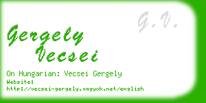 gergely vecsei business card